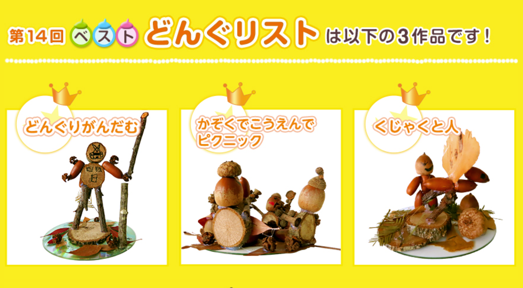 第14回どんぐりリスト