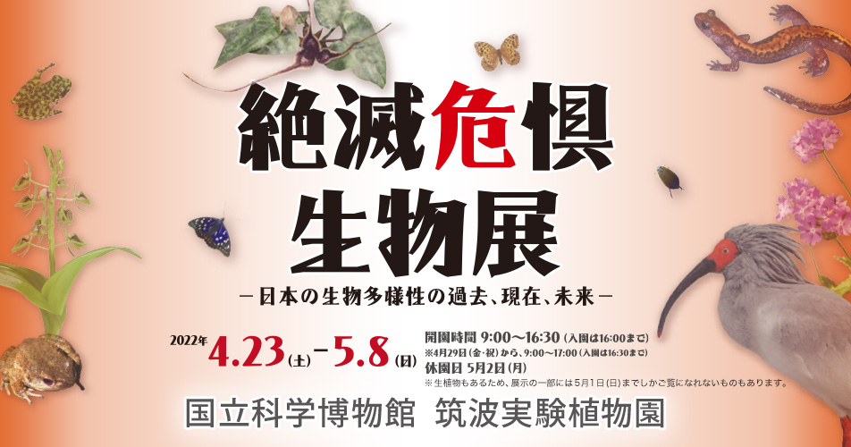 絶滅危惧生物展2022－日本の生物多様性の過去、現在、未来