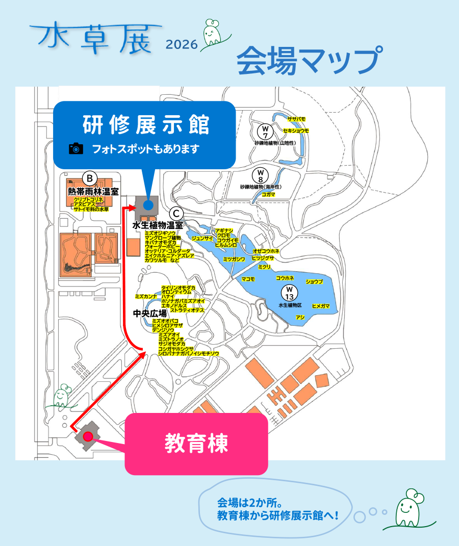 水草展2026会場マップ