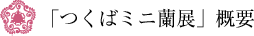 「つくばミニ蘭展」概要