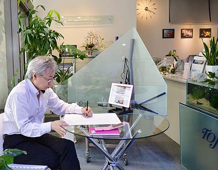 水草展に向けて水槽の設置