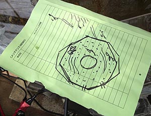 流れる水槽レイアウト予定図
