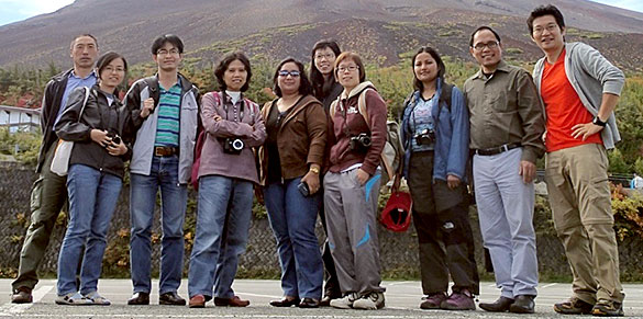 アジア各国のきのこ研究者と