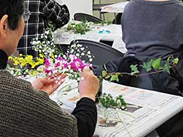講座テーブルディスプレイを楽しむの様子