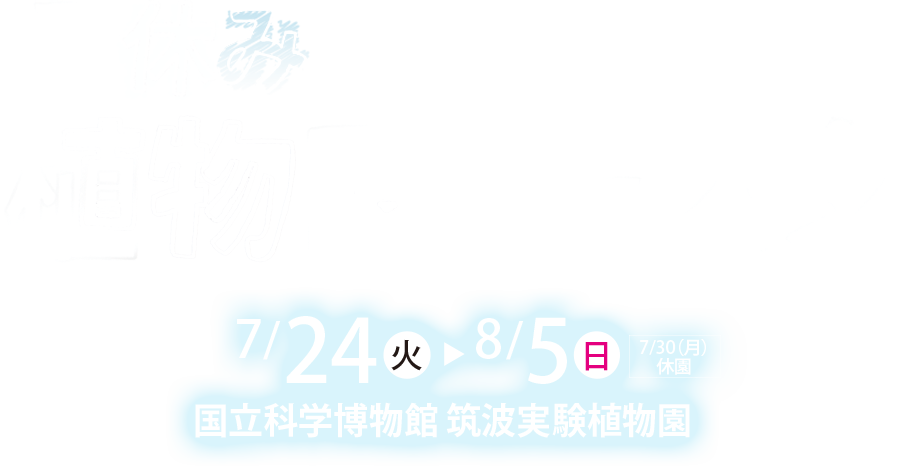 夏休み植物園フェスタ2018