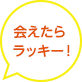 会えたらラッキー!