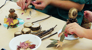 クラフト作成中の様子